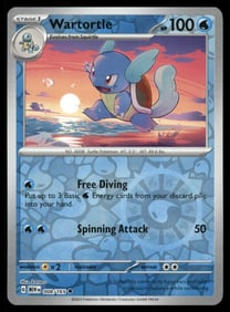 Wartortle 151 Reverse Holo Pokemon Card