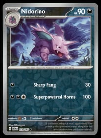 Nidorino 151 Reverse Holo Pokemon Card