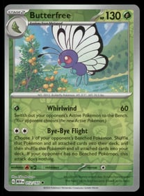 Butterfree 151 Reverse Holo Pokemon Card