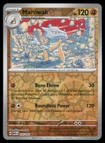 Marowak 151 Reverse Holo Pokemon Card