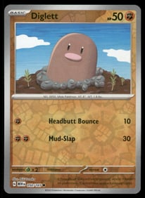 Diglett 151 Reverse Holo Pokemon Card