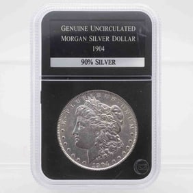 1904 Morgan Silver Dollar UNC Slab