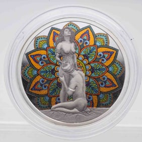 The Art Of Kamasutra LE 1/2 oz Silver Art Round "Lotus Of Tenderness"