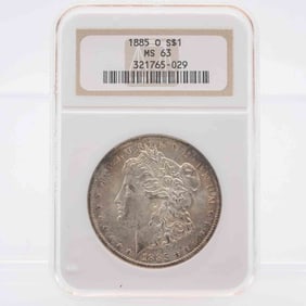 1885 O Morgan Silver Dollar NGC MS63