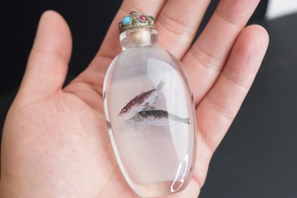 20th Century Vintage Chinese Inside Painted Snuff Bottle