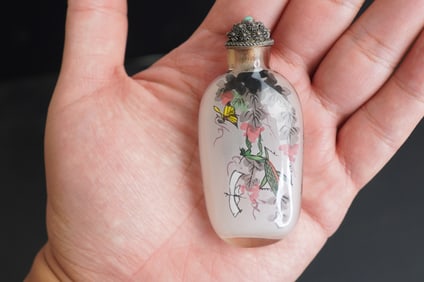 20th Century Vintage Chinese Inside Painted Snuff Bottle