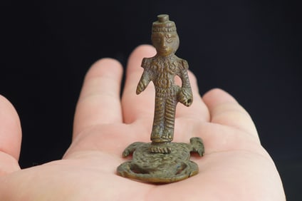 BRONZE BUDDHIST FIGURE