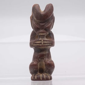 Archaic Chinese Hongshan Culture Jade Sun God Amulet