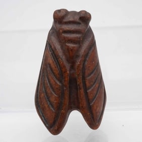 Antique Chinese Hongshan Culture Jade Cicada Ornament