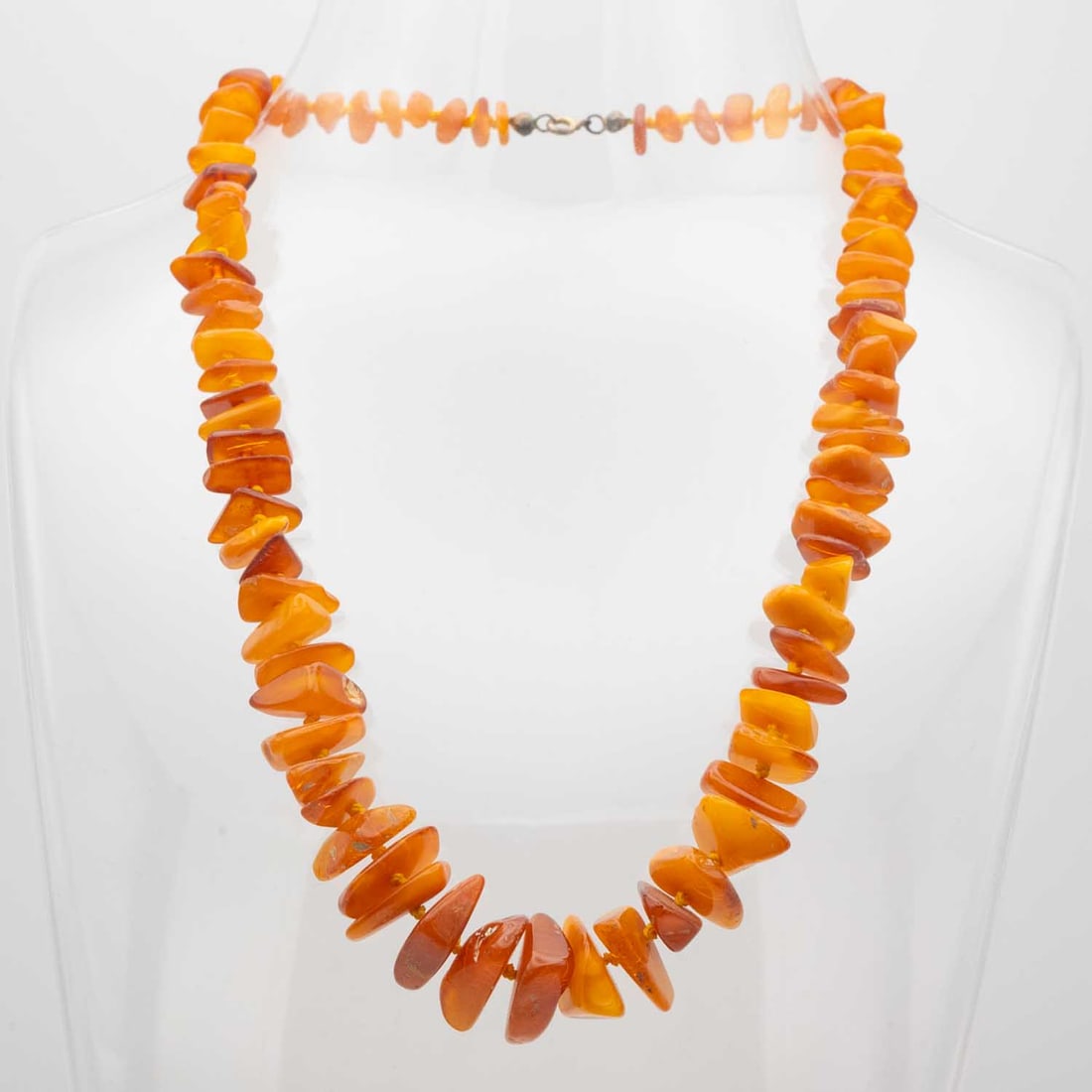 Old Tibetan Natural Amber Bead Necklace (1 of 4)