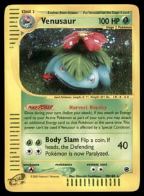 Venusaur (30) Expedition #030/165 Holo Pokemon Card