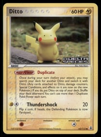 Ditto Stamped Delta Species #063/113 Holo Pokemon Card