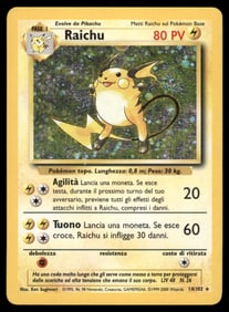 Raichu Base Set #014/102 Holo Pokemon Card