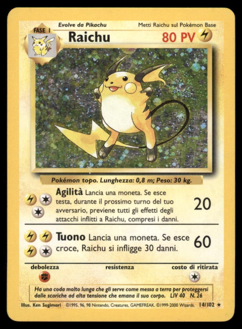 Raichu Base Set #014/102 Holo Pokemon Card: We offer combined shipping on multiple items. Buyers may also arrange their own shipping. LiveShipping is a separate and independent option for shipping that is NOT a part of the auction house or thei