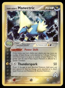 Team Aqua's Manectric Team Magma vs Team Aqua #4/95 Holo Pokemon Card