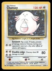 Chansey Base Set #003/102 Holo Pokemon Card