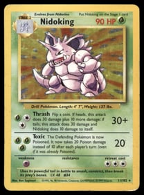 Nidoking Base Set #011/102 Holo Pokemon Card