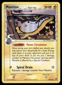 Mantine (Delta Species) Dragon Frontiers #20/101 Holo Pokemon Card