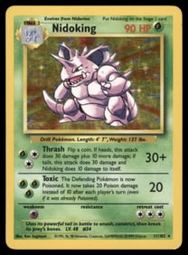 Nidoking Base Set #011/102 Holo Pokemon Card