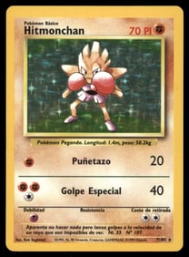 Hitmonchan Base Set #007/102 Holo Pokemon Card