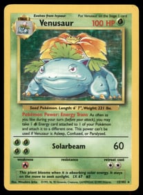 Venusaur Base Set #015/102 Holo Pokemon Card