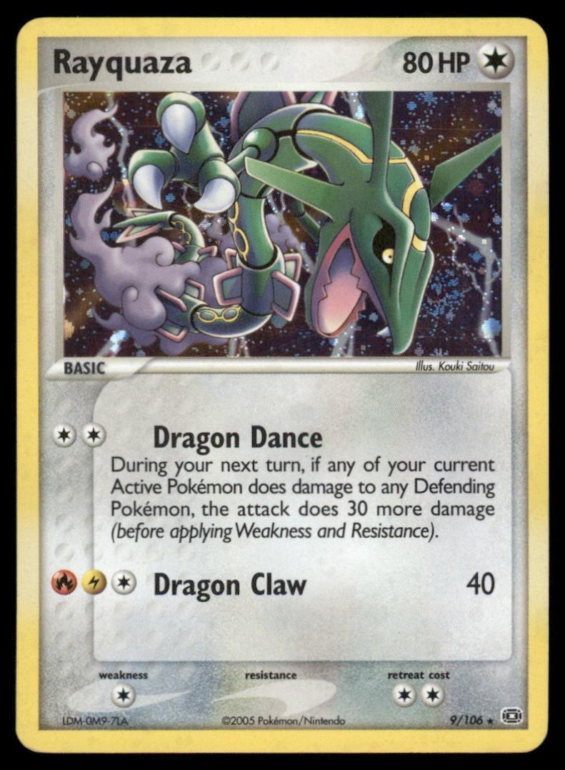 Rayquaza Emerald #9/106 Holo Pokemon Card (1 of 2)