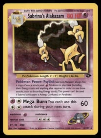 Sabrina's Alakazam Gym Challenge #016/132 Holo Pokemon Card