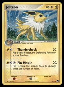 Jolteon POP Series 3 #003/017 Holo Pokemon Card