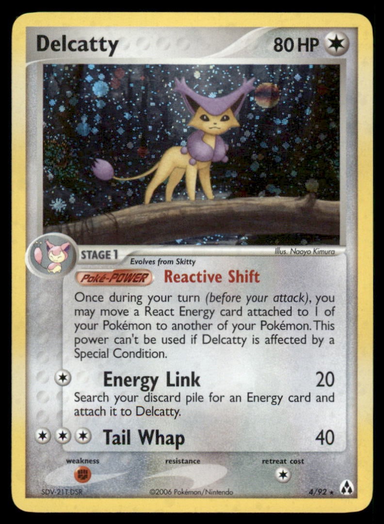 Delcatty Legend Maker #4/92 Holo Pokemon Card: Moderate / Heavy Play