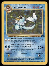 Vaporeon (12) Jungle #12/64 Holo Pokemon Card