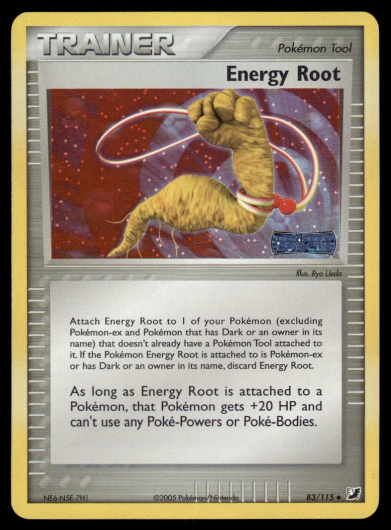 Energy Root Stamped Unseen Forces #83/115 Holo Pokemon Card: Moderate / Heavy Play
