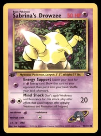 Sabrina's Drowzee 1st Ed. Gym Challenge/Heroes Pokemon Card