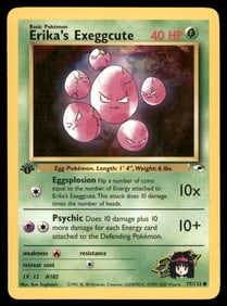 Erika's Exeggcute 1st Ed. Gym Challenge/Heroes Pokemon Card