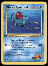 Misty's Tentacruel 1st Ed. Gym Challenge/Heroes Pokemon Card