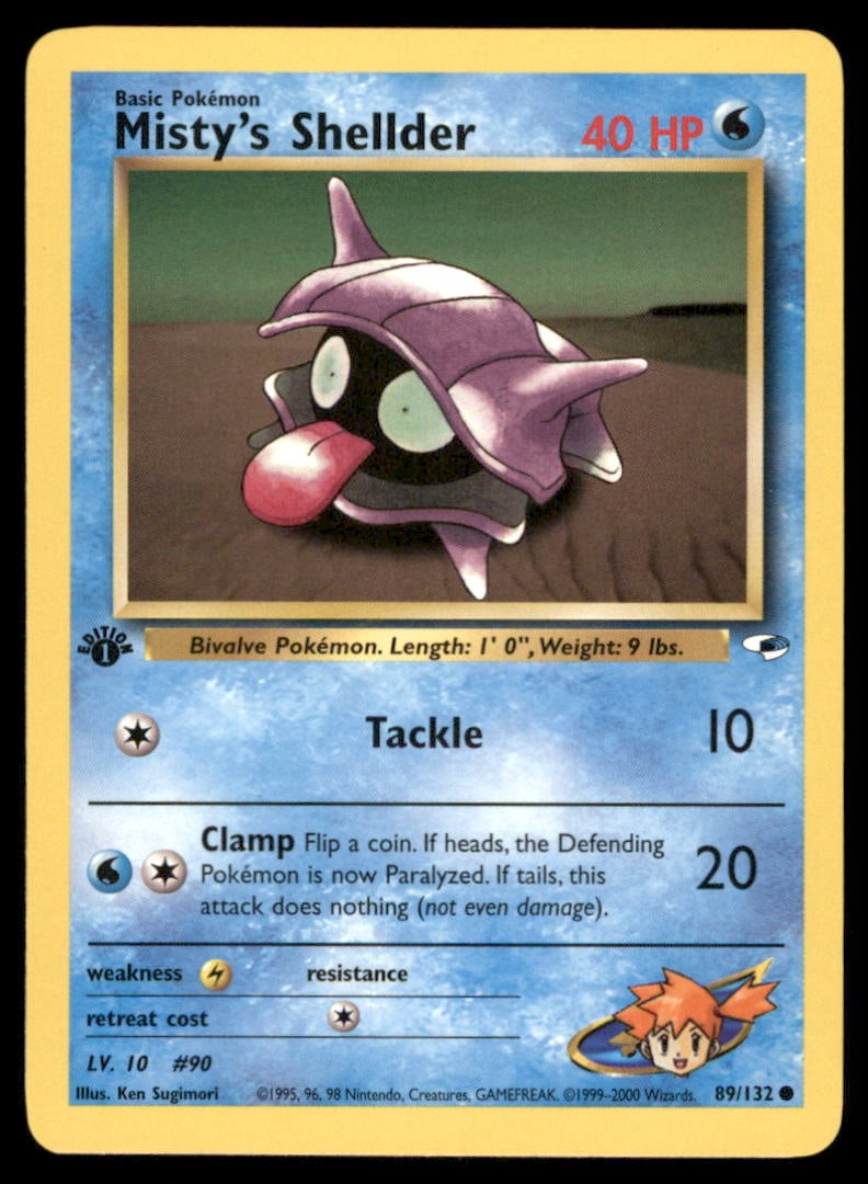 Misty's Shellder 1st Ed. Gym Challenge/Heroes Pokemon Card: We offer combined shipping on multiple items. Buyers may also arrange their own shipping. LiveShipping is a separate and independent option for shipping that is NOT a part of the auction house or thei