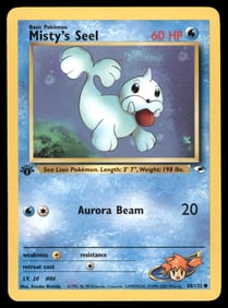 Misty's Seel 1st Ed. Gym Challenge/Heroes Pokemon Card