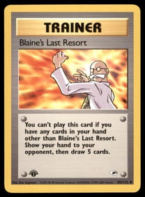 Blaine's Last Resort 1st Ed. Gym Challenge/Heroes Pokemon Card