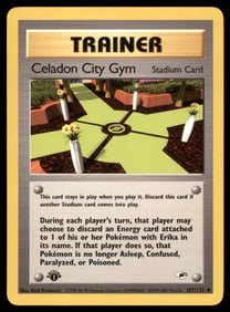 Celadon City Gym 1st Ed. Gym Challenge/Heroes Pokemon Card