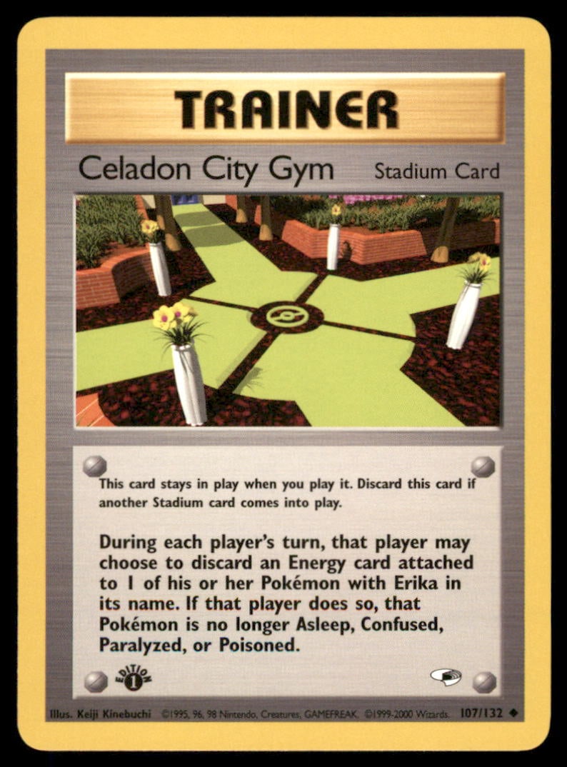 Celadon City Gym 1st Ed. Gym Challenge/Heroes Pokemon Card: We offer combined shipping on multiple items. Buyers may also arrange their own shipping. LiveShipping is a separate and independent option for shipping that is NOT a part of the auction house or thei