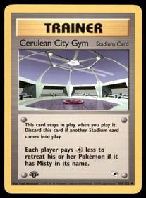 Cerulean City Gym 1st Ed. Gym Challenge/Heroes Pokemon Card