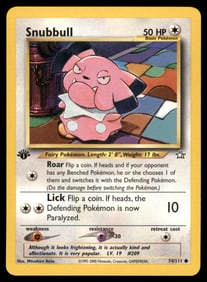 Snubbull 1st Ed. Neo Pokemon Card