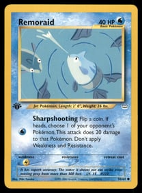 Remoraid 1st Ed. Neo Pokemon Card