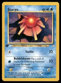 Staryu 1st Ed. Neo Pokemon Card