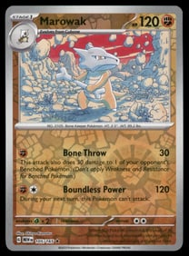 Marowak 151 Reverse Holo Pokemon Card