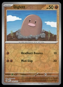 Diglett 151 Reverse Holo Pokemon Card