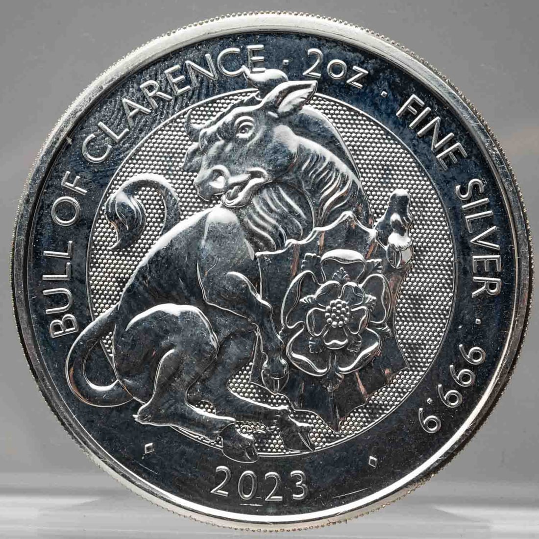 2023 Queens Beast Bull Of Clarence 2oz SIlver Coin (1 of 2)