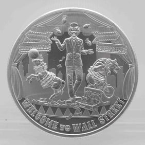 2022 The Awakening Series Welcome To Wall Street 2oz Silver Round