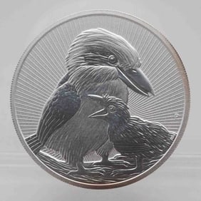 2020 Australia Perth Mint Kookaburra 2oz Silver Coin Toned