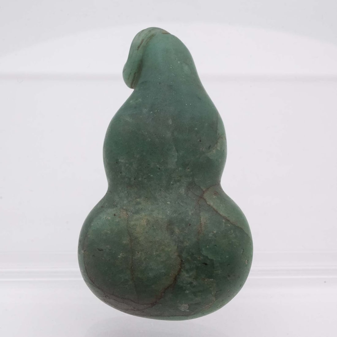 Antique Chinese Carved Natural Jadeite Gourd Hulu Amulet: Affordable and convenient "Self-Arranged Shipping" available, please email treasuredauctions@gmail.com before you check out for quote comparison. LIVESHIPPING is NOT a part of the auction house or our