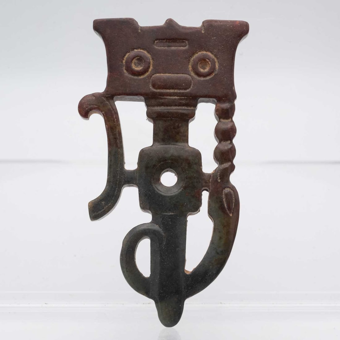 Antique Chinese Hongshan Culture Jade Amulet Pendant: Affordable and convenient "Self-Arranged Shipping" available, please email treasuredauctions@gmail.com before you check out for quote comparison. LIVESHIPPING is NOT a part of the auction house or our